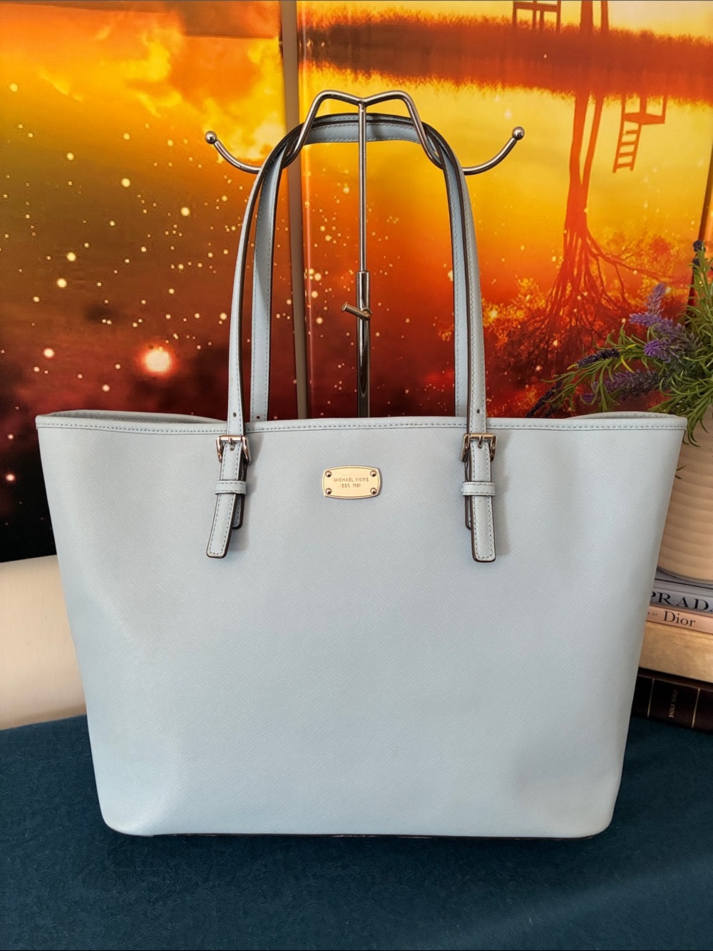 Michael Kors Blue Jet Set Tote
